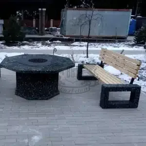 Скамья Евро 4 со спинкой - Ночное небо